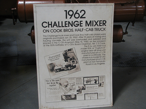 Cook Brothers M310 Half-Cab and Chassis with 604 Callenge Mixer